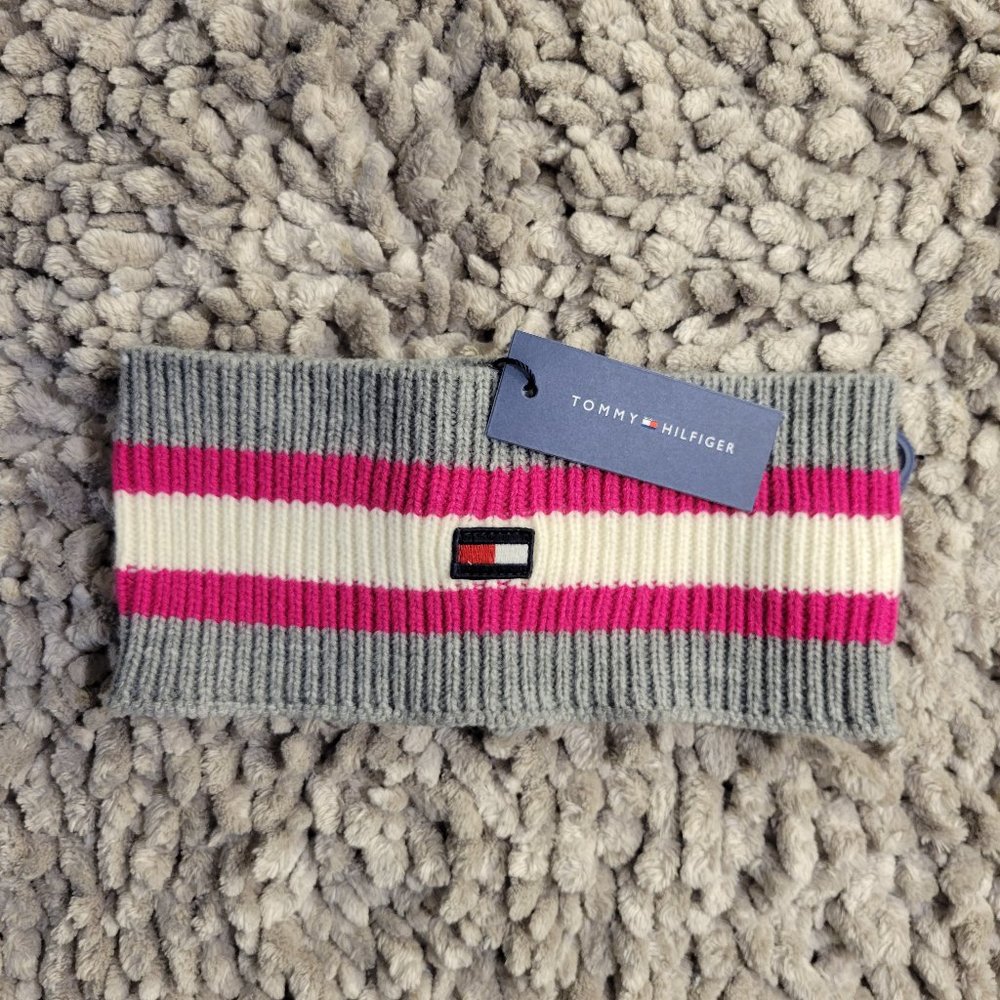 TOMMY HILFIGER WOMENS KNIT SCARF ROUND - Picture 4 of 11